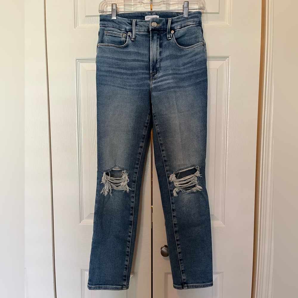 🛍️Good American distressed jeans. Size 4 / 27